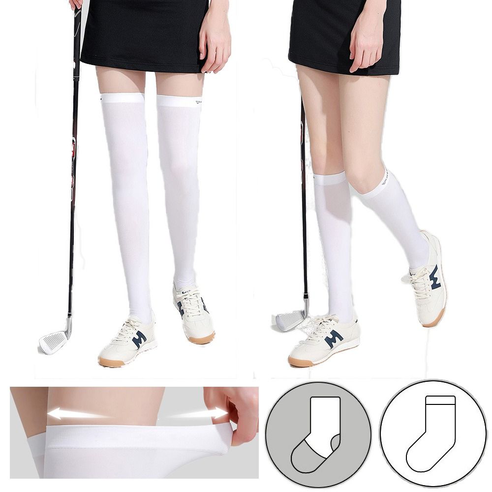Ankle Support Badminton - Buz ipek güneş koruyucu yüksek çorap