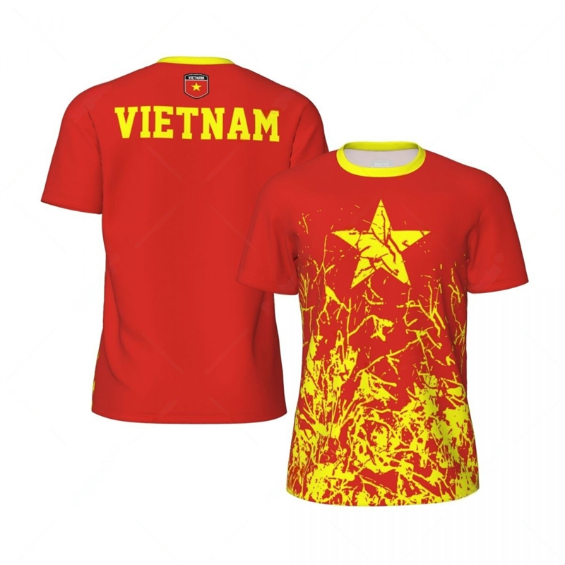 Badminton Vietnam - Vietnam Bayrağı Grafik Futbol T Shirt