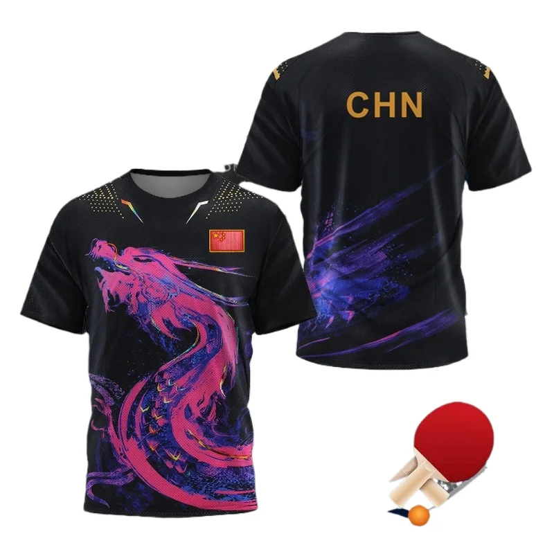 Badminton Rank - ÇİN Ejderha Masa Tenisi Grafik T