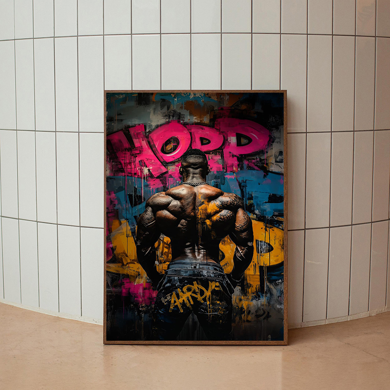 Graffiti Duvar Sanatı Kettlebe - Badminton Poster incelemesi ve fiyatı